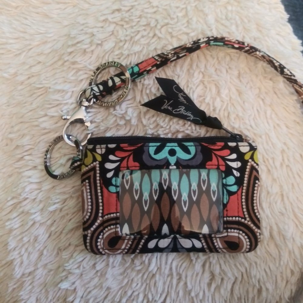 Vera Bradley ID Holder w/Lanyard (Sierra Pattern)